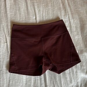 Core 10 Women's burgundy biker shorts